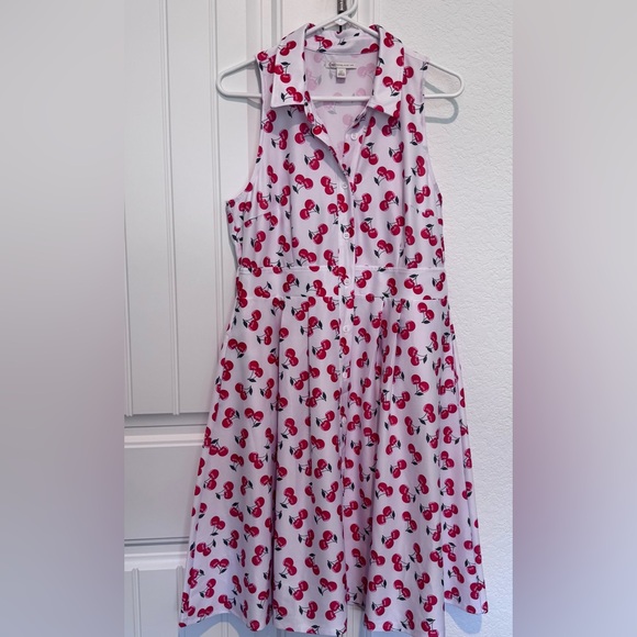 Cato Red Cherry Patterned Dress - Picture 1 of 7